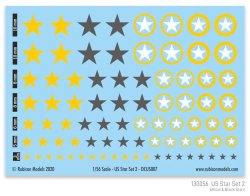 US Star Set 2 (Yellow & Dark Grey US Star) 28mm Rubicon Models