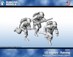 Rubicon Models US Infantry Running 28mm