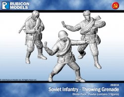Rubicon Models Soviet Infantry Throwing Grenade 28mm