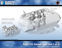 Rubicon Models SdKfz 251/1 Assault Team (Set 1 of 2) 28mm