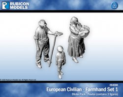 European Civilians - Farmhand Set 1 Rubicon Models