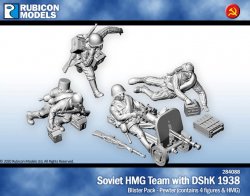Rubicon Models Soviet Heavy Machine Gun Team with DShK 1938 HMG 28mm