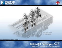 British QLT Truck Passengers Set 1 28mm