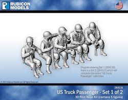 US Infantry - Seating (Set 1) 28mm Rubicon Models