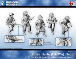 British Infantry (Late War) - Set 1 28mm Rubicon Models