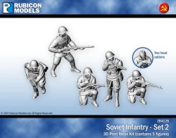 Soviet Infantry - Set 2 28mm Rubicon Models
