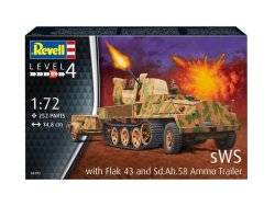 3293 sWS with Flak43 and Sd.Ah58 Ammo Trailer 1:72 Revell