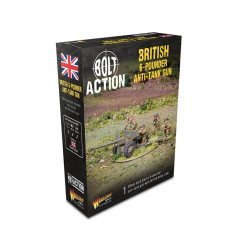 402011028 British 6-Pounder Anti-Tank Gun (plastic) 28mm Bolt Action Warlord Games