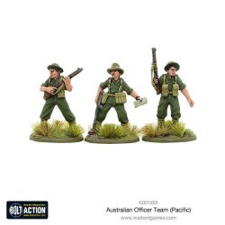 403015001 Australian Officer Team (pacific) 28mm Bolt Action Warlord Games