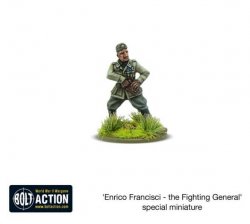 The Fighting General' Enrico Francisci figure 28mm Bolt Action Warlord Games
