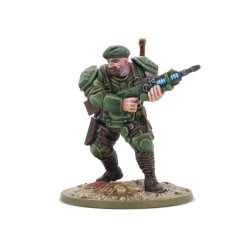 452010408 Konflikt '47 United States Captain Leo Bianchi, Special Service Force 28mm Warlord