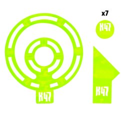 K47 actylic objectives and template set Warlord Games