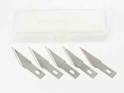 74099 Modelers Knife PRO Replacement Blade (Straight, 5pcs.) Tamiya