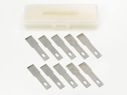 74101 Modelers Knife PRO Replacement Blade (Chisel, 10pcs.) Tamiya