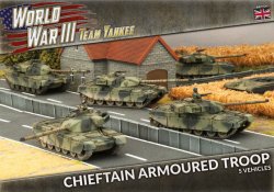 WWIII Team Yankee Chieftan Armoured Troop 15mm
