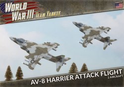 WWIII Team Yankee AV-8 Harrier Attack Flight 15mm