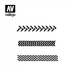 Vallejo Hobby Stencils Tyre Markings