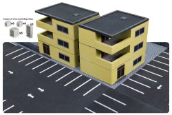 TY-BB03 Modern Terrain Bundle 3: Apartments & Parking 15 Battlefront