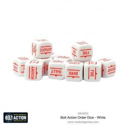 Warlord Games Bolt Action Bolt Action Orders Dice White