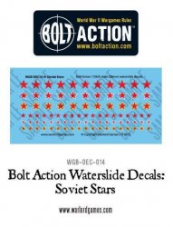 Warlord Games Bolt Action Soviet Stars Decal Sheet