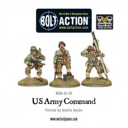 US Army command 28mm Bolt Action Warlord Games