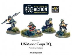 US Marine Corps HQ 28mm Bolt Action Warlord Games