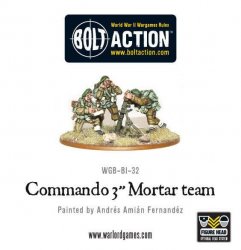 British Commando 3 Mortar Team 28mm Bolt Action Warlord Games