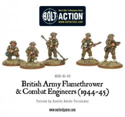 British Flamethrower & Combat Engineers 28mm Bolt Action Warlord Games