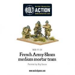 French Army 81mm medium mortar team 28mm Bolt Action Warlord Games