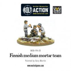 Finnish medium mortar team 28mm Bolt Action Warlord Games