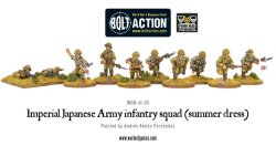 WGB-JI-30 Imperial Japanese Army infantry squad (summer dress) 28mm Bolt Action Warlord Games