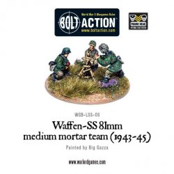 Waffen-SS 81mm medium mortar team (1943-45) 28mm Bolt Action Warlord Games