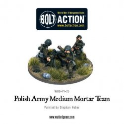Polish Army medium mortar team 28mm Bolt Action Warlord Games