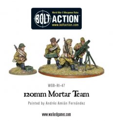 Soviet Army 120mm heavy mortar team 28mm Bolt Action Warlord Games
