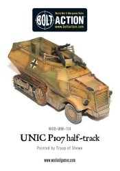 WGB-WM-134 German UNIC P107 Half-track 28mm Bolt Action Warlord Games
