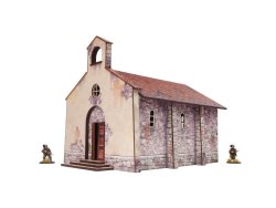 H00297 WW2 Italy Church 28mm Micro Art Studio