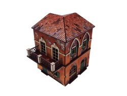 H00295 WW2 Italy Corner Cafe 28mm Micro Art Studio