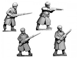 Russian Infantry in Coats and Fur Hats Crusader Miniatures 28mm