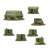 408800050 Bolt Action Objective Marker Set - Fuel Dump 28mm Warlord Games