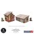 WW2 Normandy Small Sheds with Dovecote 28mm prepainted terrain Micro Art Studio