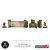 H00134 WW2 Normandy Wall with Gate (high) 28mm Micro Art Studio