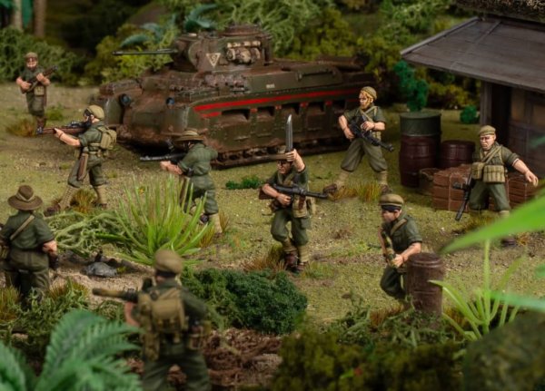 Nyinkomna Aussies samt AP:s två nya paintset för 8th Army och Soviet