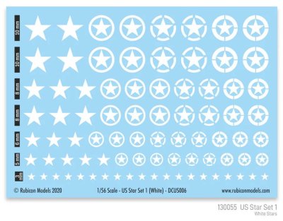 Zoom bild av US Star Set 1 (White US Star) 28mm Rubicon Models