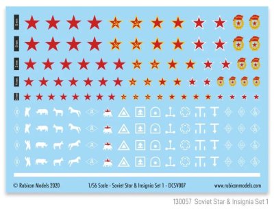 Zoom bild av Soviet Star & Insignia Set 1 28mm Rubicon Models