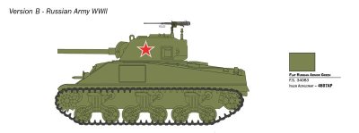 Zoom bild av Sherman M4 75mm 1/56 Italeri