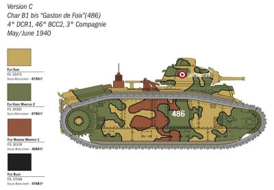 Zoom bild av Char B1 Bis 1/56 Italeri