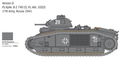 Zoom bild av Char B1 Bis 1:56 Italeri