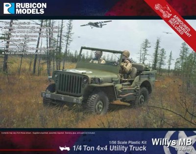 Zoom bild av Willys MB US Army 28mm Rubicon Models