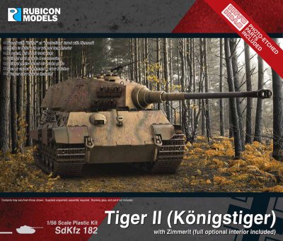 Zoom bild av King Tiger with Zimmerit Rubicon Models