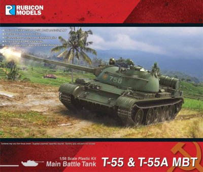 Zoom bild av 280121 T-55 & T-55A (early production) MBT Rubicon 28mm